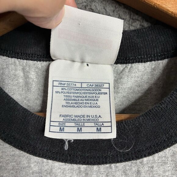 Vintage T-Shirt State Prison Bowling League Ringer Tee Mens Medium Humor - Picture 9 of 11